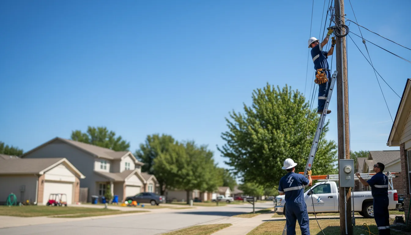 Residential electrician providing installation services in Chesterfield, MO